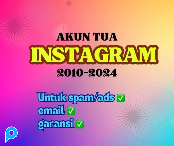 Akun ig tua tahun 2010-2024 bisa untuk spam/ads