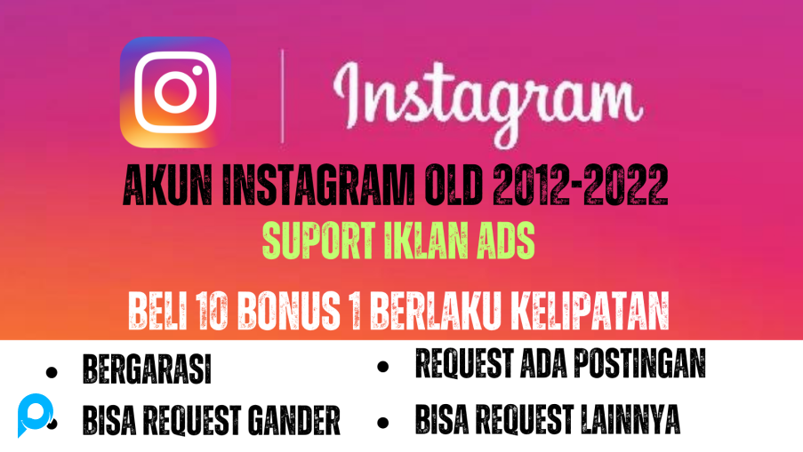 Akun Instagram tua ACCES EMAIL AKTIF bisa untuk iklan ads Tahun 2012-2022