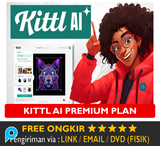 Akun Kittl AI Premium Pro Account Kittle AI Bergaransi Online AI Graphics Design Image Generator Exp