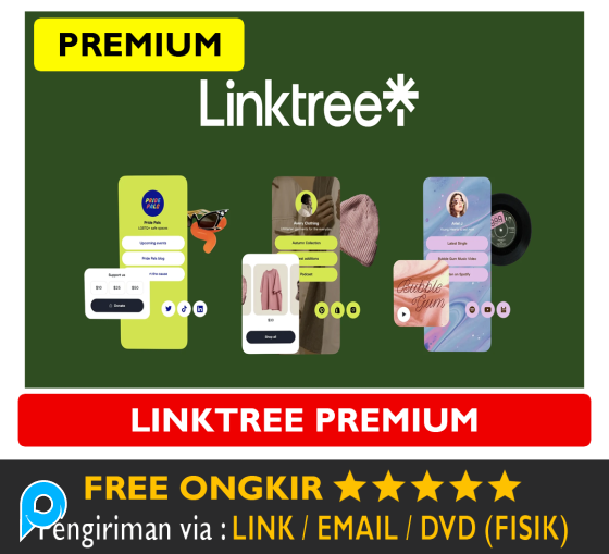 Akun Linktree Premium Link Tree Account PRO iOS Android iPhone Bergaransi All Devices