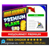 Akun MidJourney Premium Mid Journey AI ART Generator iOS Android iPhone Bergaransi All Devices