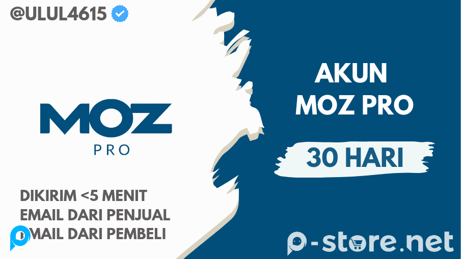AKUN MOZ PRO 30 HARI BERGARANSI