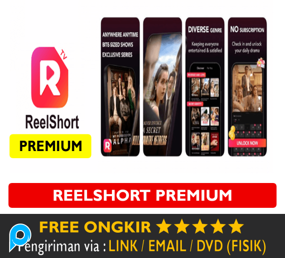 Akun Reel Short Premium Account Subscription ReelShort Movie TV PRO Features Unlocked Bergaransi