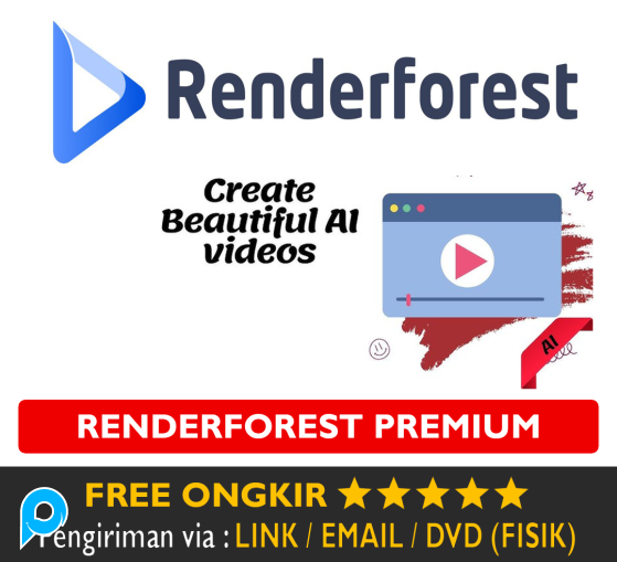 Akun Renderforest AI Premium Pro Account Render Forest Bergaransi Edit Desain Video Design Animation