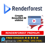 Akun Renderforest AI Premium Pro Account Render Forest Bergaransi Edit Desain Video Design Animation