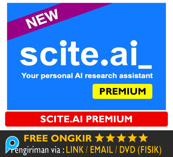 Akun SCITE AI Research BOT ChatGPT Scite.AI Premium SciteAI Riset Ilmiah iOS Android iPhone Bergaran