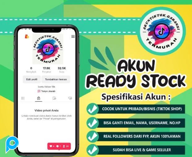 Akun Tiktok 10-100 FOLLOWERS Indo cocok buat PRIBADI yang bisa langsung ada followers