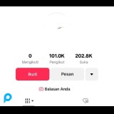 Akun Tiktok 100K / 100RB Followers, hasil FYP follower masih NAIK