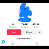 Akun Tiktok 110K-120K++Followers MASIH NAIK, Followers hasil FYP Real Followers Indo,  STOCK TERBATA