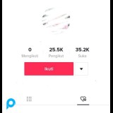 Akun Tiktok 25K++ / 25.000++ Followers hasil FYP Real Followers Indo BISA LIVE untuk BISNIS / PRIBAD
