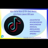 Akun TikTok Fresh A2F ON +Email Manual +Foto Profil Garansi 100% Aman!