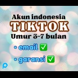 Akun Tiktok Indonesia umur 3-7 bulanan siap pakai