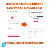 Akun Tiktok Udah Monet Luar Negeri US Fyp Followers Bisa Live tinggal ganti rekening tinggal gas upl