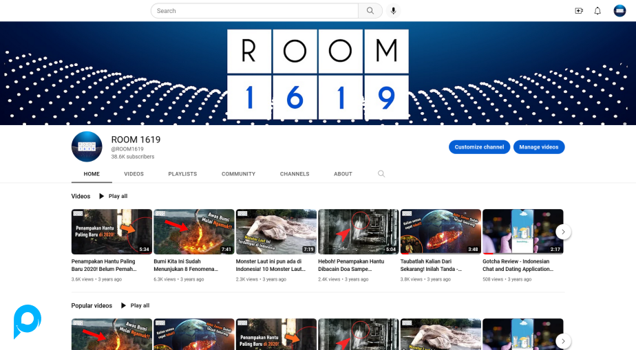 Akun YouTube 38.6K SUBS