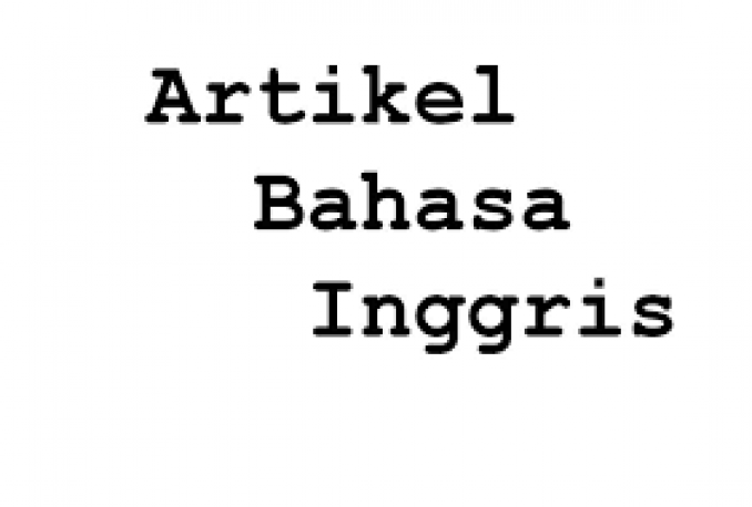 artikel bahasa inggris 500.000 artikel