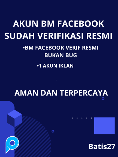BM FACEBOOK VERIFIED RESMI PERUSAHAAN + 1 AKUN IKLAN + FB PERSONAL