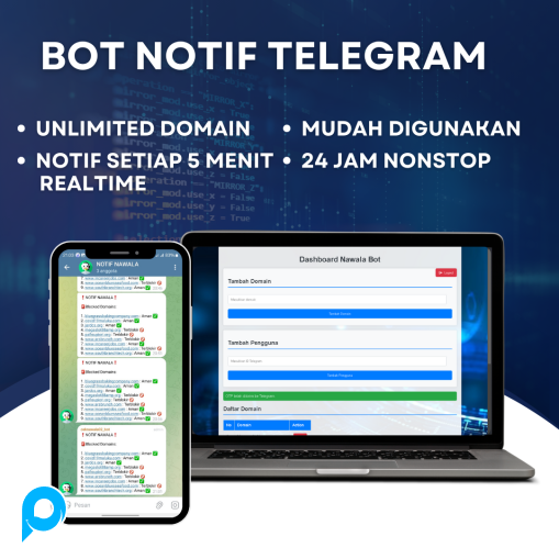 BOT NOTIF NAWALA TELEGRAM REALTIME UNTUK WEBSITE TERMURAH