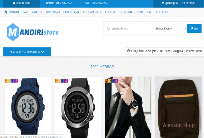 buat toko online + hosting + scrape produk