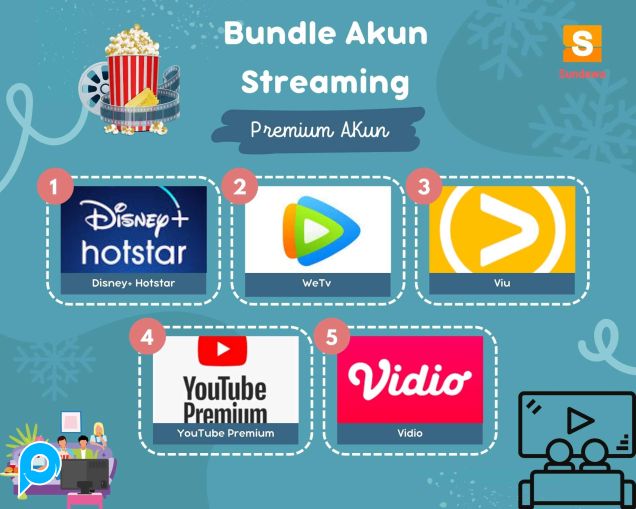Bundle Akun Streaming Premium 1 Bulan Bergaransi