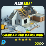 Bundle Gambar Bangunan & RAB Rencana Anggaran Biaya Proyek Terlengkap