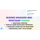 BUSINES MANAGER (BM) WHATSAAP VERIFED + FANSPAGE + FACEBOOK ADS ONLY