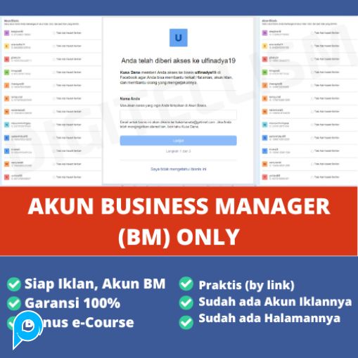 Business Manager Account Only (BM Only) FBADS . (beli 5 gratis 1, berlaku kelipatan)