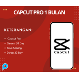 CapCut Pro Sharing 1 Bulan - Suport All Device