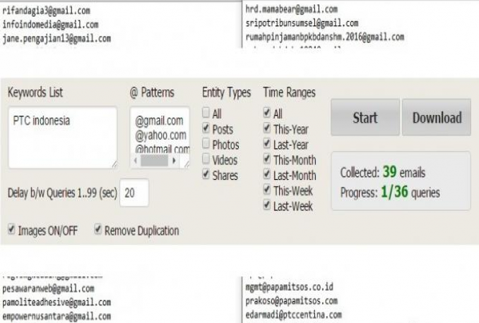 cara ekstrak email dari facebook