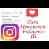cara menambah followers instagram