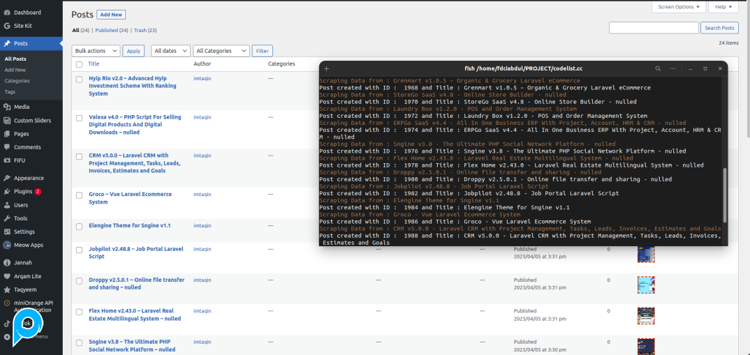 Codelist.cc Scraper + Auto Post to Wordpress + Auto Generate Safelink