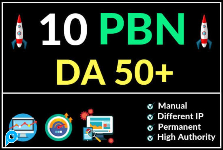DA 50 to 60 Manually Build 10 UNIQUE HOMEPAGE PBN backlinks