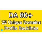 DA 80+ domain unik otoritas domain tinggi 25 Backlinks profil