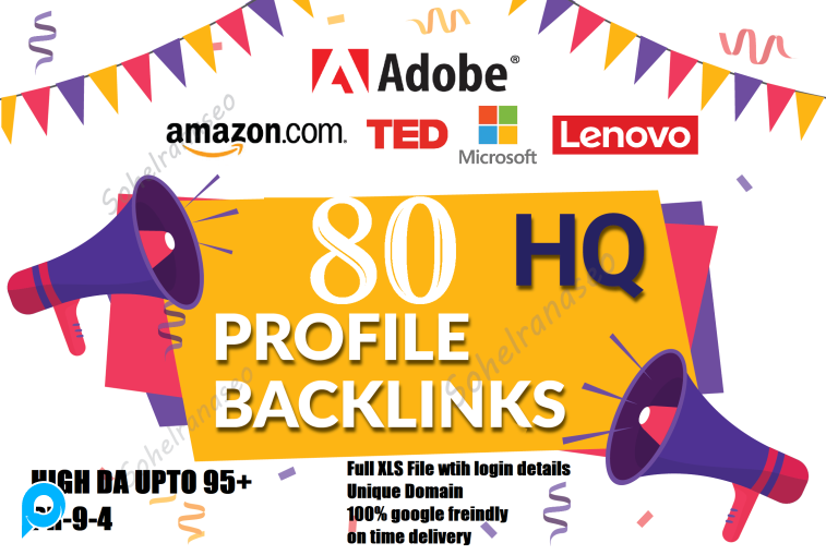 Dapatkan 80 Tautan Balik Profil Otoritas Berkualitas Tinggi PR9-6 Dengan DA PA TINGGI hingga 95+