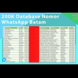 Database Nomor Whatsapp Wilayah Batam 200K Data