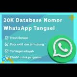 Database Whatsapp Tangerang Selatan 20.000 Total Data
