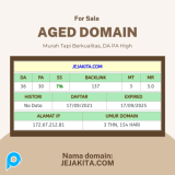 DIJUAL CEPAT AGED DOMAIN JEJAKITA BERUMUR HIGH DA SPAMSCORE NOL!