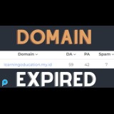 DOMAIN learningeducation.my.id DA/PA 59/42, PROMO MURAH!!! HANYA 75k