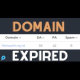 DOMAIN lifehealth.my.id DA/PA 59/42, PROMO MURAH!!! HANYA 75k
