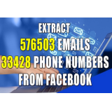 extract email dan nomor HP dari facebook TERTARGET