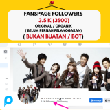 Facebook Fanspage dengan Followers 3.8K ( 3800 ) Follower Aktif dan Original
