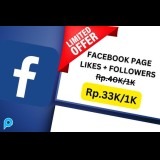 Facebook Page Like + Followers 1000