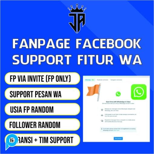 FANPAGE / HALAMAN FACEBOOK FITUR WA (FP Untuk FB ADS Sudah ada Fitur Inbox WHATSAPP)