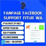 FANPAGE / HALAMAN FACEBOOK FITUR WA (FP Untuk FB ADS Sudah ada Fitur Inbox WHATSAPP)