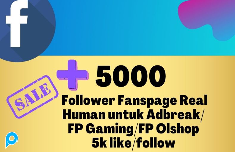 Fanpage/Halaman Follow 5.000 Aktif  Real Human