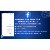Fanspage / Halaman Fitur WahatsApp / WA Meta - Bisa Untuk Iklan FB ADS