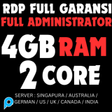 FLASH SALE!! RDP / VPS RAM 4GB 2CORE 1 BULAN FULL GARANSI