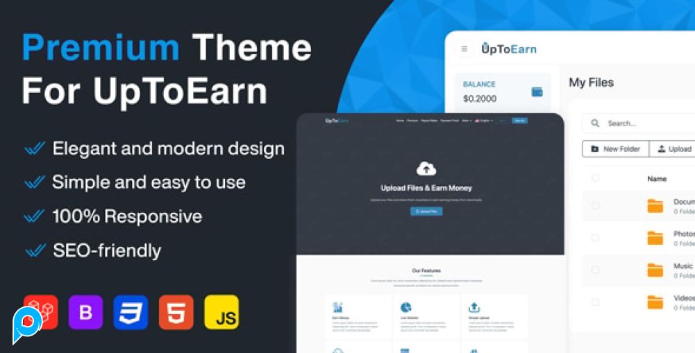 Flaty - Tema Premium Untuk UpToEarn