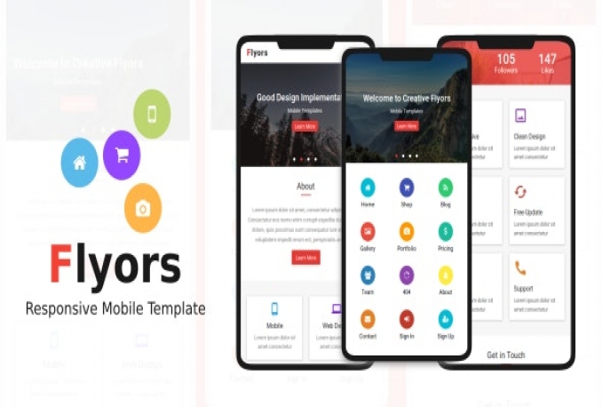 [Flyors] HTML Multipurpose Mobile Template