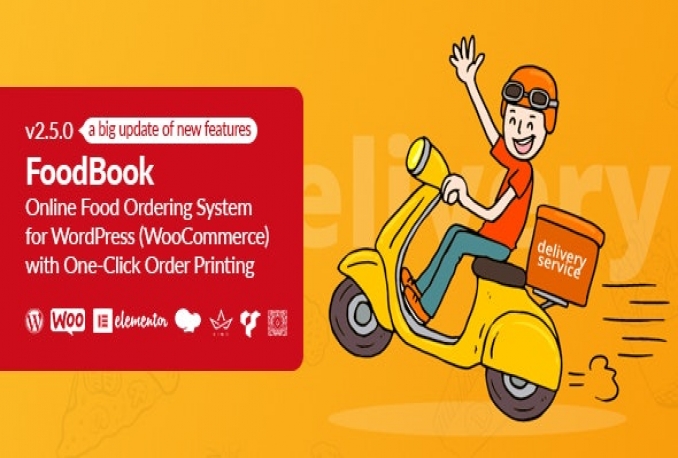 FoodBook | Online Food Ordering System for WordPress with One-Click Order Printing