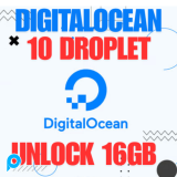 FRESH DIGITALOCEAN 10 DROPLET 200$ 2 BULAN STOK BANYAK